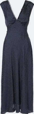 D&ocirc;en D&ocirc;en Tahlia polka dot silk-blend midi dress