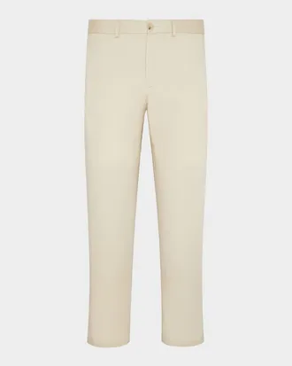 Onia Men & apos;s Stretch Linen Flat-Front Trousers