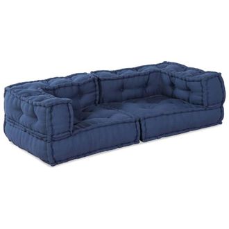 vidaXL Almohada Azul 140 X 70 X 36 Cm Poli&eacute;ster Vidaxl