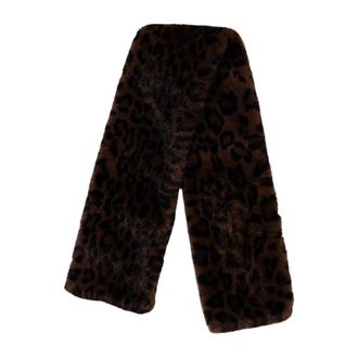 Joseph Ribkoff Accessoires, Dames, Bruin, ONE Size, Polyester, Faux Fur Pull-Through Sjaal