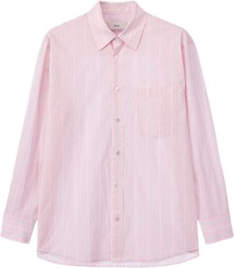 Dunst Gestreiftes Baumwollhemd von Dunst