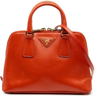 Prada Pre-owned Prada Small Saffiano Vernice Promenade Satchel IEX4HP4IPNO9VCN4