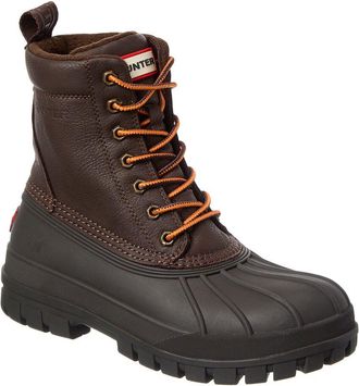 Hunter Leather & Rubber Boot