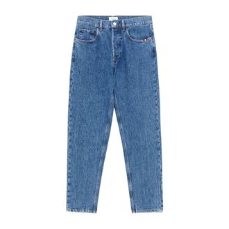 Amish Marble Stone Wash Straight-Leg Jeans