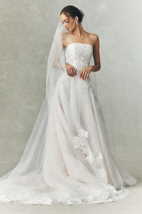 Jenny Yoo Gwendolyn Floral Chapel Veil