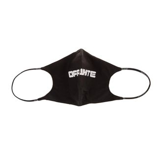 Off-white Accessories, unisex, Black, Size: L/XL Logo Print Face Mask