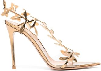 Gianvito Rossi Golden Flavia Heels
