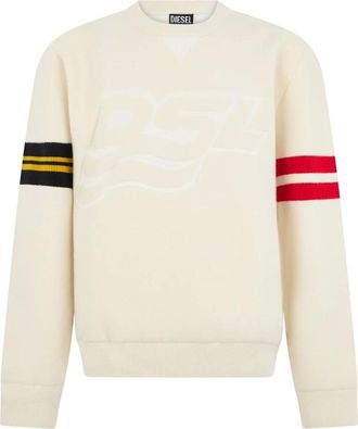 Diesel Felpa con cappuccio e grafica - - Sweatshirts & Hoodies - Uomo - Beige - L