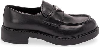 Prada Chocolate Leather Loafers