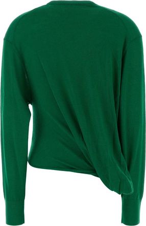Loewe Womens Sweater Green Wool Nylon