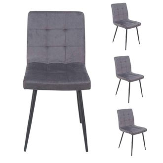 Vintahome Pack 4 sillas Mirlo gris