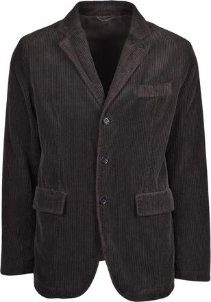 Aspesi Blazer van fluweel - Heren - Blazers - Bruin - M - Katoen - Jassen