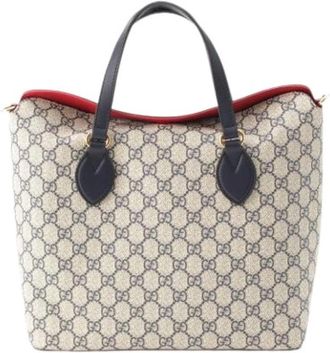 Gucci Pre-owned Satchel - Dames - Vintage Shopper - Beige - ONE Size - Leer - Vintage