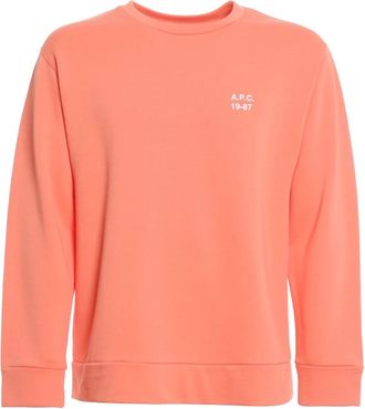 A.P.C. A.p.c., Heren, Sweatshirts & Hoodies, Oranje, Maat: XS Katoen