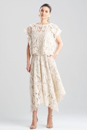 Natori Crochet Lace Square Top in Parchment at Nordstrom, Size X-Large
