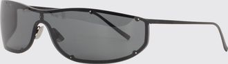 Saint Laurent Occhiali da sole a mascherina in metallo con lenti in nylon