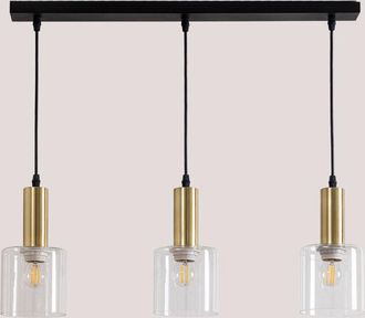 Sklum Sklum - L&aacute;mpara De Techo En Hierro Y Cristal Andaluz