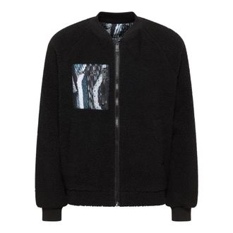 Carlo Colucci Reversible Teddy Jacket - Heren - Bomber jackets - Zwart - L - Polyester - Jassen