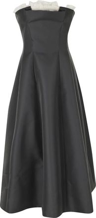 Alberta Ferretti Feestjurk - Dames - Feestkleedjes - Grijs - M - Kleedjes