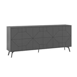 Calicosy Aparador 6 puertas antracita L184 cm