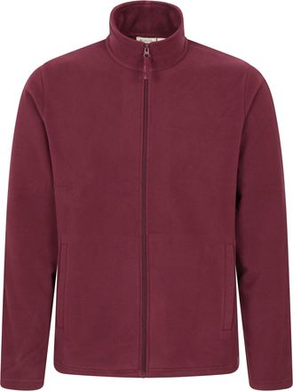 Mountain Warehouse Heren Raso Full Zip Fleece Top (Donkere Bourgogne)