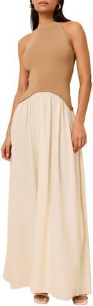 Solid & Striped The Isola Sleeveless Maxi Dress in Camel at Nordstrom, Size X-Small