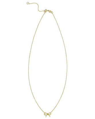 Italian Gold, Inc 14K Gold Small Bow Necklace