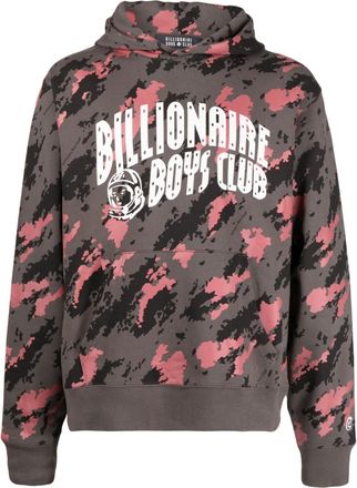 Billionaire Boys Club Astro-logo camouflage-print hoodie - men - Cotton - S - Grey