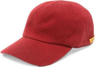 Guest In Residence Baseballpet van wol en kasjmier - Dames - Accessoires - Rood - Maat: ONE Size Wol