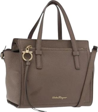 Ferragamo Pre-owned Handbags, female, Brown, Size: ONE SIZE Pre-owned Hand Bag