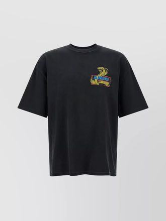Amiri crystal cobra graphic print t-shirt