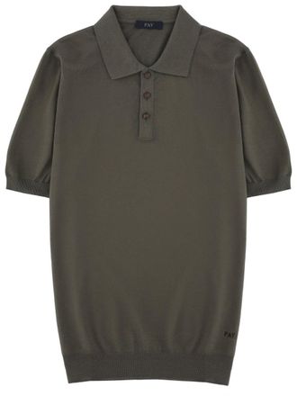 Fay Cotton Puff Sleeve Polo Shirt