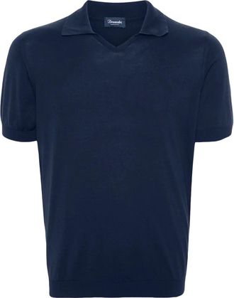 Drumohr V-Neck Polo With Logo