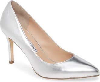 Charles by Charles David Vibe Pointed Toe Pump in Silver-Ml at Nordstrom, Size 5.5