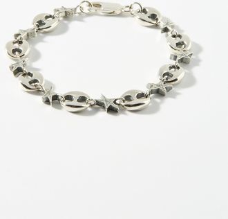 TwoJeys Mens Calabrote chain and star bracelet