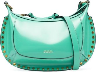 Isabel Marant Oskan Moon shoulder bag - women - Calf Leather/Polyamide/Polyurethane - One Size - Green