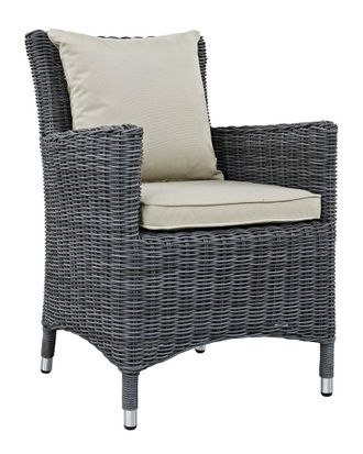 ModWay Discontinued Modway Outdoor Summon Dining Outdoor Patio Wicker Rattan Sunbrella Armchair