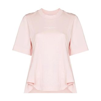 Stella McCartney Drape Stella Logo 2001 T-Shirt - female - Stella McCartney - T-Shirts - Pink - XS - Tops