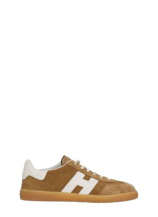 Hogan Brown Cool White Iconic Sneakers
