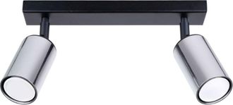 Sollux Lighting L&aacute;mpara de techo negro/cromo acero alt. 19