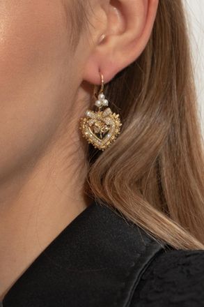 Dolce & Gabbana Gold Earrings, Womens, Gold