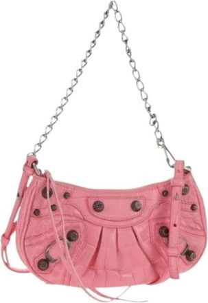 Balenciaga Pre-owned Vintage Mini Schoudertas - Dames - Vintage Mini Tas - Roze - ONE Size - Leer - Vintage