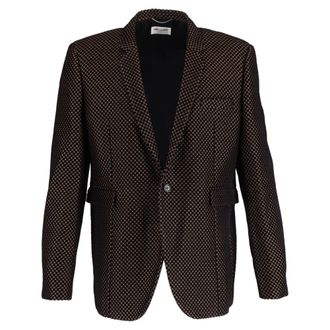 Saint Laurent Saint Laurent Tuxedo Blazer in Multicolor Polyamide