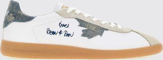 Dsquared2 Sneaker Rebel in pelle e denim di cotone con logo