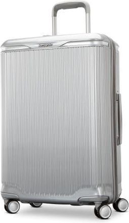 Samsonite Silhouette 18 Hardside Expandable 25 Checked Spinner in Metallic Silver at Nordstrom