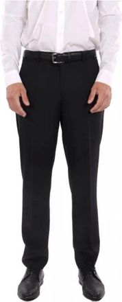 HUGO BOSS H-Perin WG 253 Broek - Heren - Nette broeken - Zwart - XL - Wol - Broeken