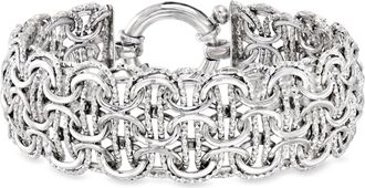 Ross-Simons Rhodium-Plated Woven-Link Bracelet