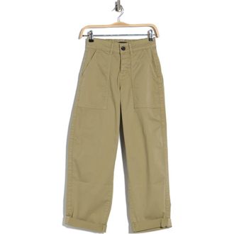 Sanctuary Cruiser Stretch Cotton Barrel Chinos in Bamboo Green at Nordstrom Rack, Size 24