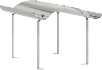 vidaXL Capuch&oacute;n De Chimenea Plateado 59.5 X 50 X 36.5 Cm Vidaxl