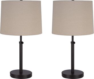 Kenroy Home Set Of 2 Beckett Lamps With Usb Ports
